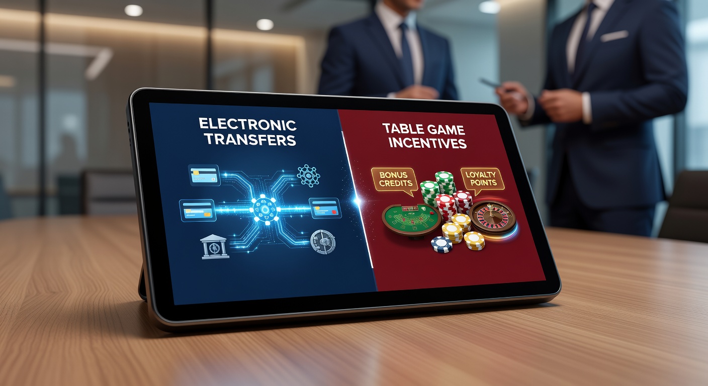 Mobile device displaying interconnected payment and bonus features for casino table games