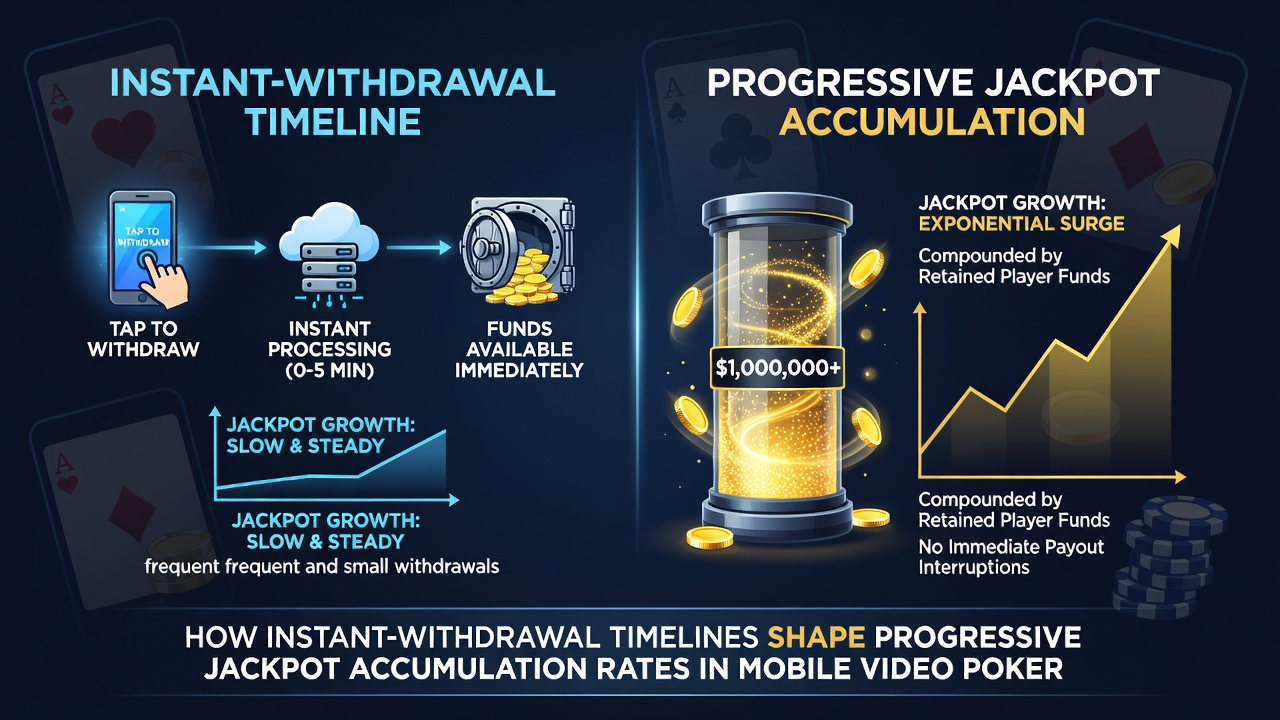 Analytics dashboard showing progressive jackpot growth curves tied to withdrawal processing speeds